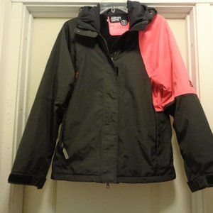 SNOW BOARDING SPECIAL BLEND SNOW HOT PINK & BLACK WATER PROOF JACKET M